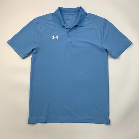 Under Armour Polo Shirt Mens M Medium Copen Loose Fit Heatgear Performance Golf - Picture 2 of 13